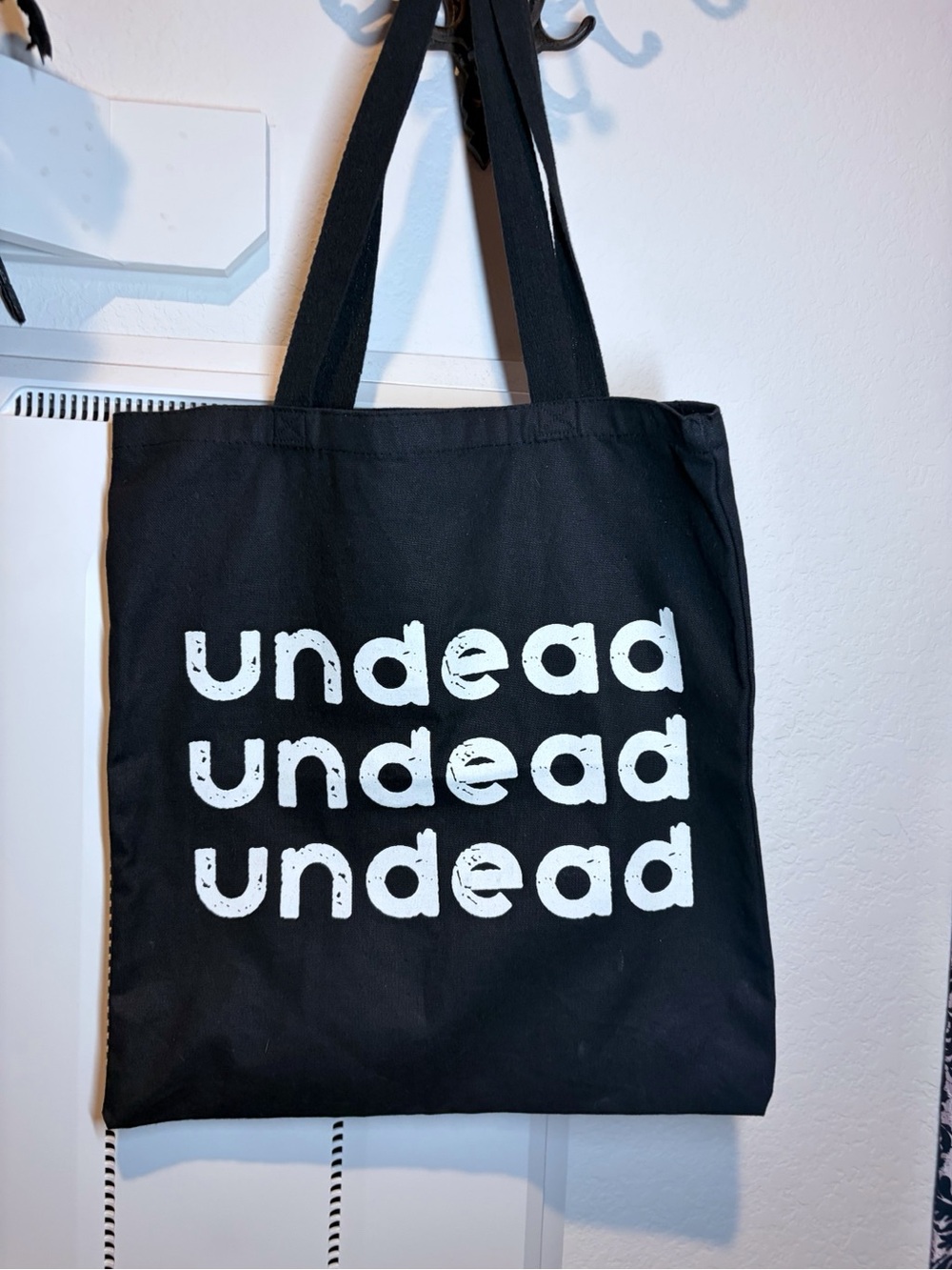 Bauhaus Undead Black Canvas Tote Bag